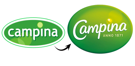 Over Campina - Nieuw logo