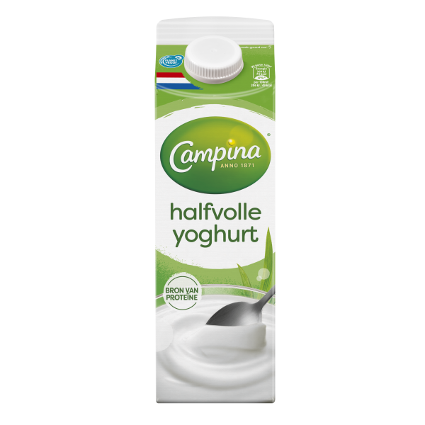 Halfvolle milde yoghurt