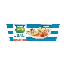 Campina High Protein Greek Powerbowl Peach 2x175g