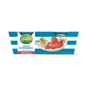 Campina High Protein Greek Powerbowl Red Fruit 2x175g