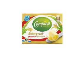 Campina Botergoud Gezouten Roomboter 250g Wikkel