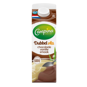 Dubbelvla Chocolade en Vanille smaak